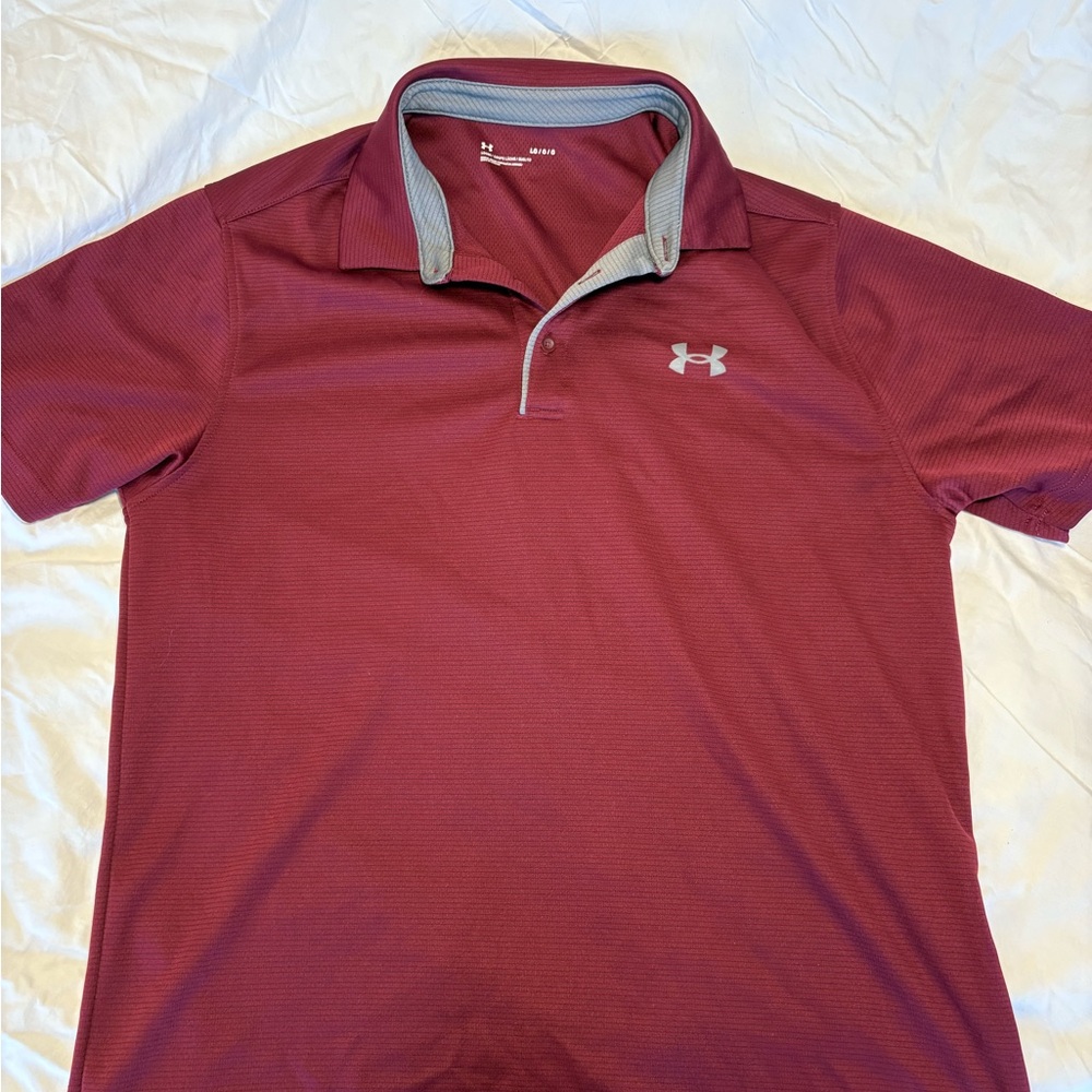 LG Men's Burgundy Polo Shirt